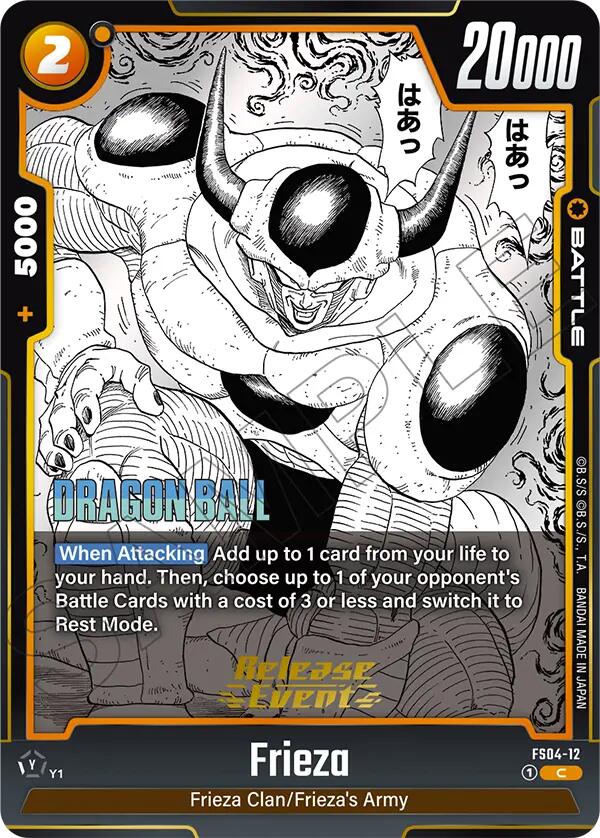 Frieza (FS04-12) [Manga Booster 02 Release Event Cards] | Cards and Coasters CA