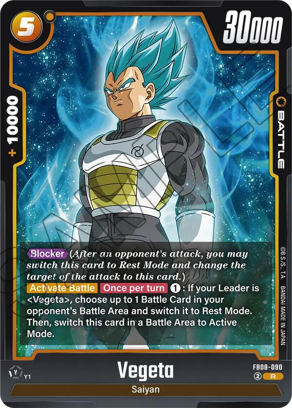 Vegeta (FB08-090) [Saiyan's Pride] | Cards and Coasters CA