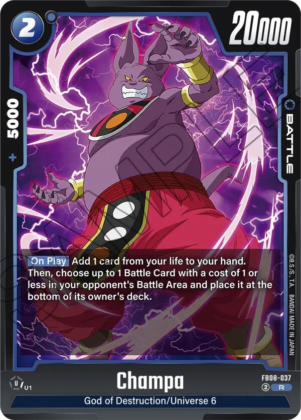 Champa [Saiyan's Pride] | Cards and Coasters CA