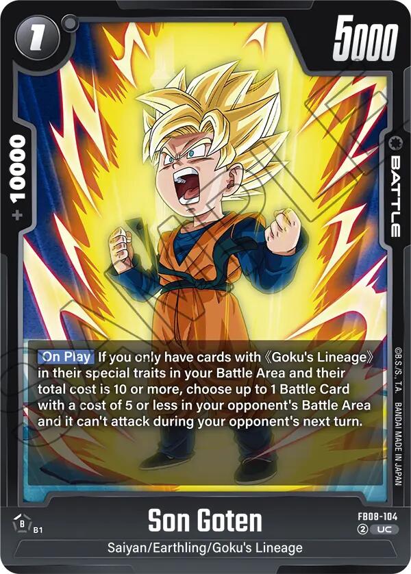 Son Goten [Saiyan's Pride] | Cards and Coasters CA