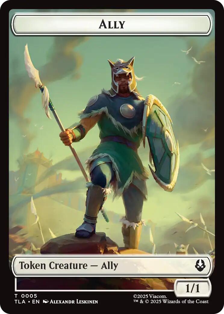 Ally (0005) // Clue (0014) Double-Sided Token [Avatar: The Last Airbender Tokens] | Cards and Coasters CA