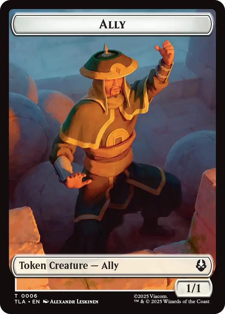 Ally (0006) // Clue (0017) Double-Sided Token [Avatar: The Last Airbender Tokens] | Cards and Coasters CA