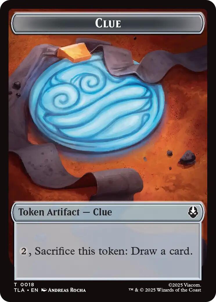 Ally (0007) // Clue (0018) Double-Sided Token [Avatar: The Last Airbender Tokens] | Cards and Coasters CA