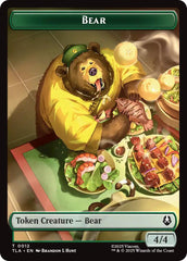 Bear // Food (0020) Double-Sided Token [Avatar: The Last Airbender Tokens] | Cards and Coasters CA