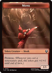 Monk // Food (0021) Double-Sided Token [Avatar: The Last Airbender Tokens] | Cards and Coasters CA