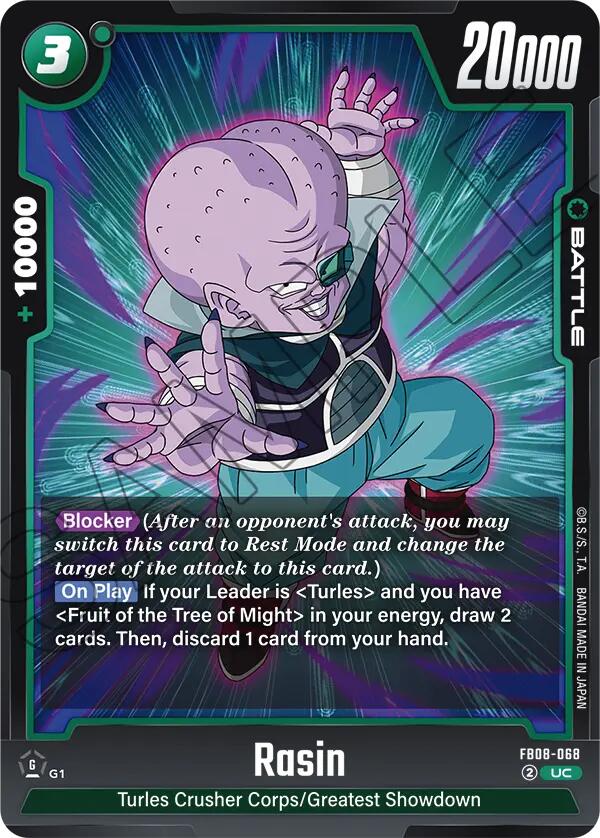 Rasin [Saiyan's Pride] | Cards and Coasters CA