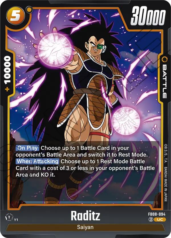 Raditz [Saiyan's Pride] | Cards and Coasters CA