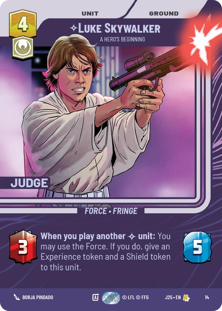 Luke Skywalker - A Hero's Beginning (14) (14) [Judge Promos] | Cards and Coasters CA