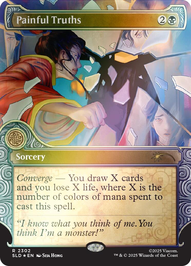 Painful Truths (Rainbow Foil) [Secret Lair Drop Series] | Cards and Coasters CA
