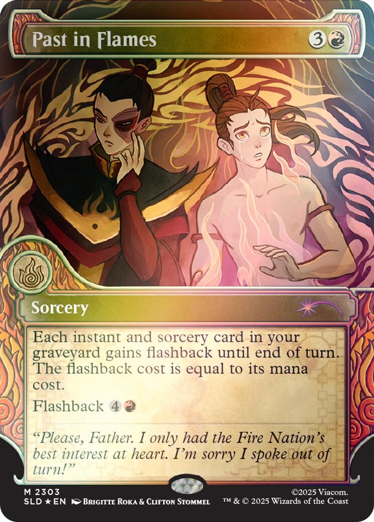 Past in Flames (Rainbow Foil) [Secret Lair Drop Series] | Cards and Coasters CA
