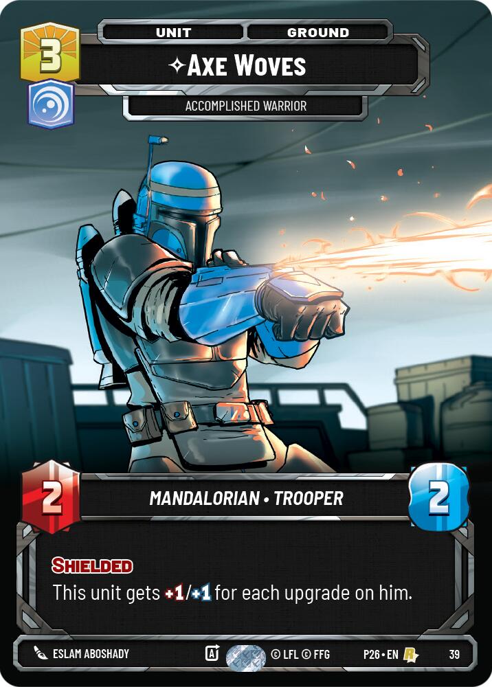 Axe Woves - Accomplished Warrior (39) (39) [Sector and Regional Promos: Season 1] | Cards and Coasters CA