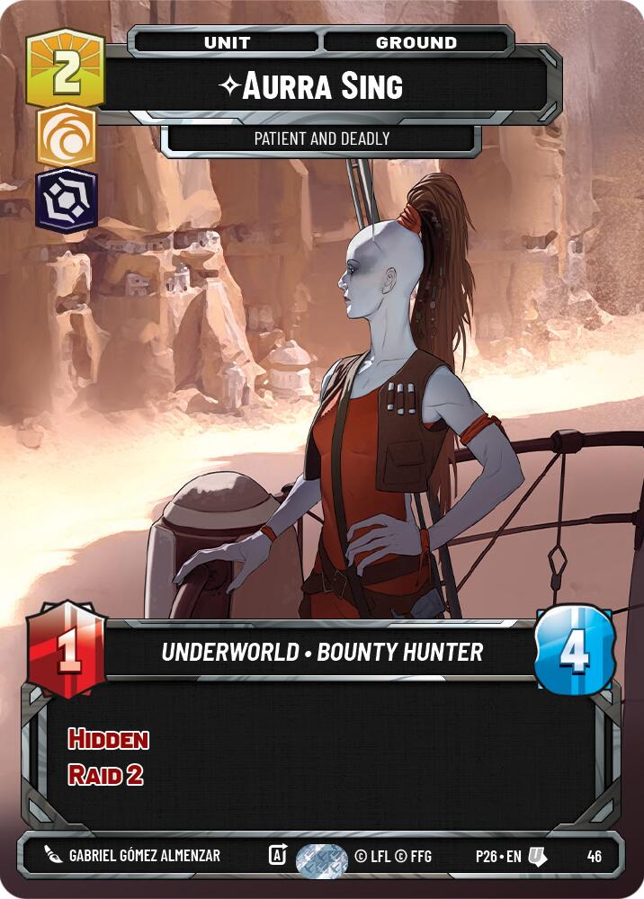 Aurra Sing - Patient and Deadly (46) (46) [Sector and Regional Promos: Season 1] | Cards and Coasters CA