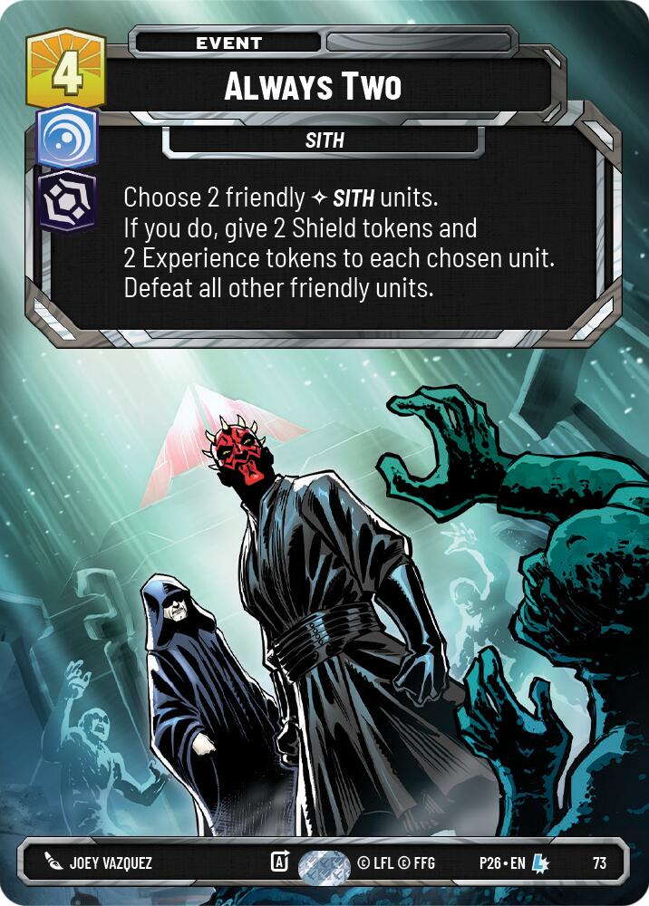 Always Two (73) (73) [Sector and Regional Promos: Season 1] | Cards and Coasters CA