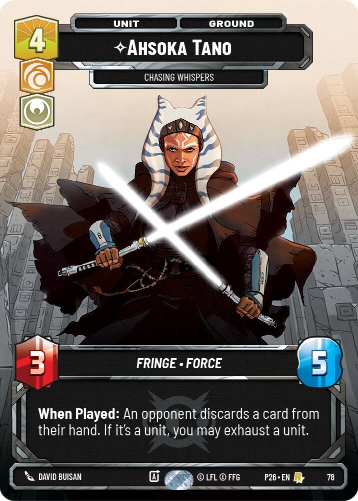 Ahsoka Tano - Chasing Whispers (78) (78) [Sector and Regional Promos: Season 1] | Cards and Coasters CA