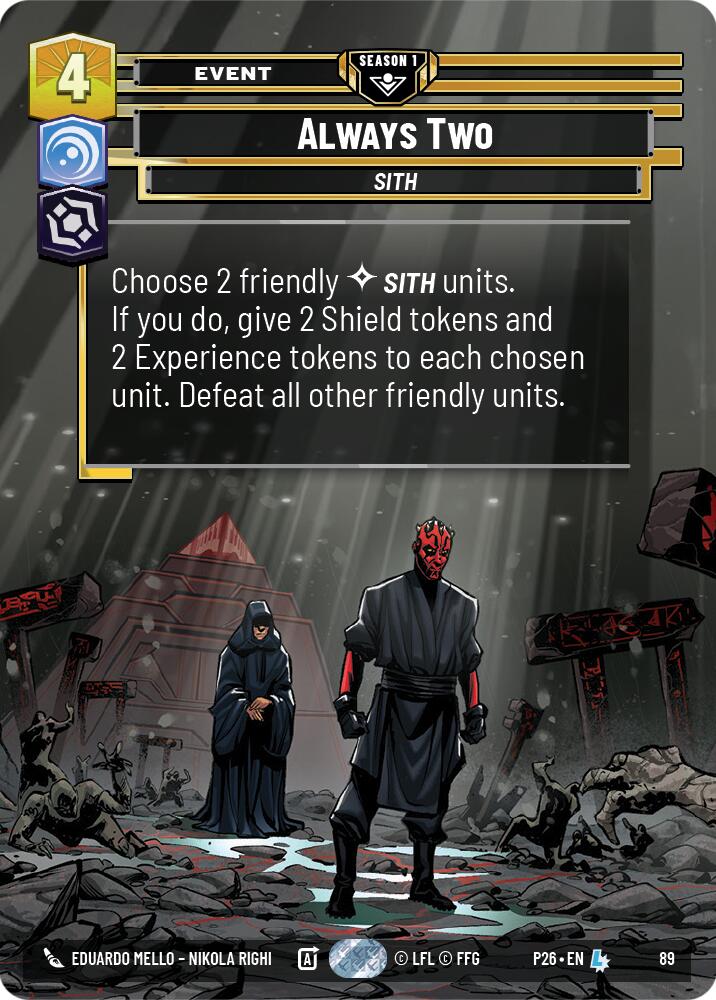 Always Two (89) (89) [Sector and Regional Promos: Season 1] | Cards and Coasters CA