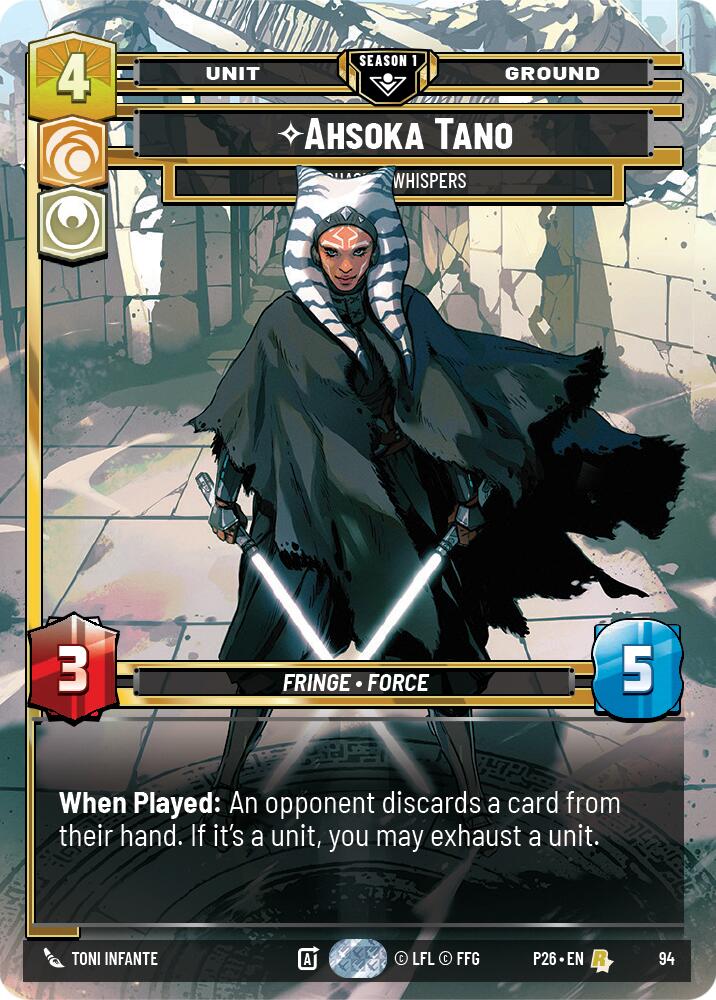 Ahsoka Tano - Chasing Whispers (94) (94) [Sector and Regional Promos: Season 1] | Cards and Coasters CA