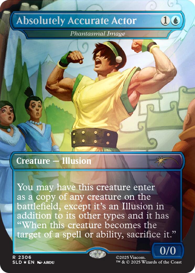 Absolutely Accurate Actor - Phantasmal Image (Rainbow Foil) [Secret Lair Drop Series] | Cards and Coasters CA