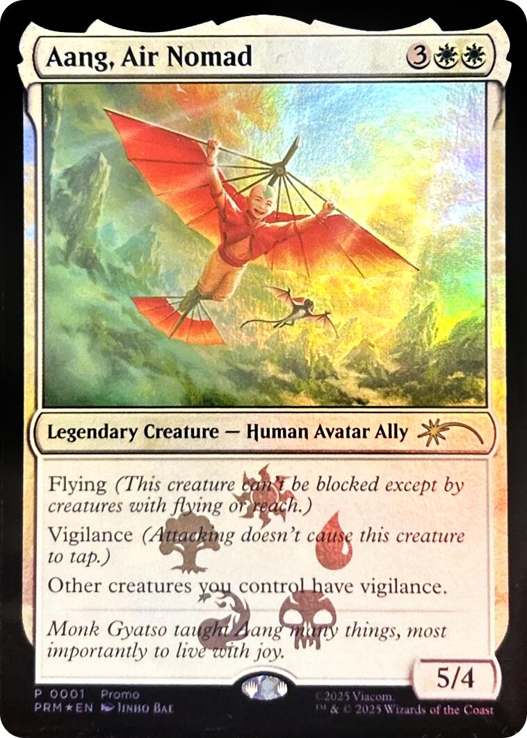 Aang, Air Nomad [Media Promos] | Cards and Coasters CA