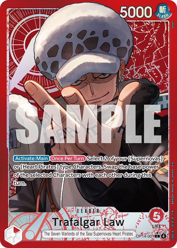 Trafalgar Law (Alternate Art) [The Azure Sea's Seven] | Cards and Coasters CA