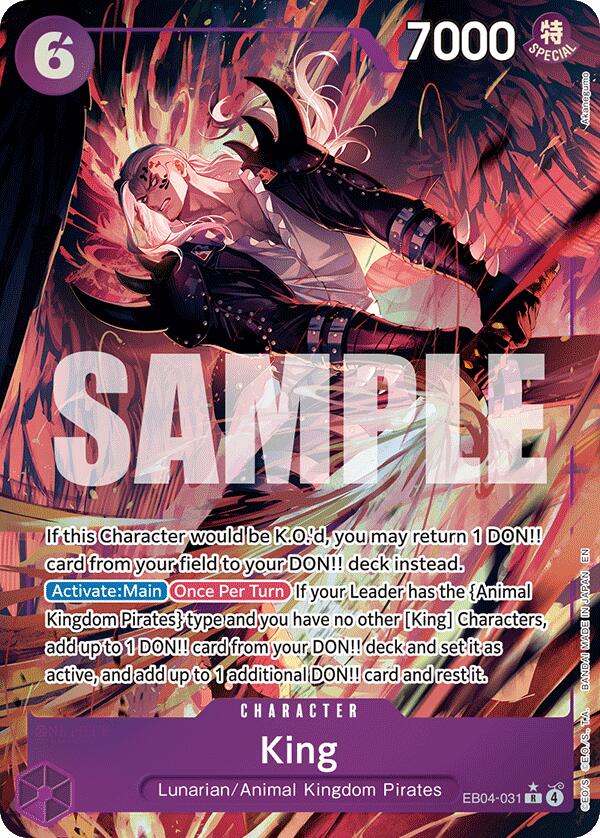 King (Alternate Art) [The Azure Sea's Seven] | Cards and Coasters CA
