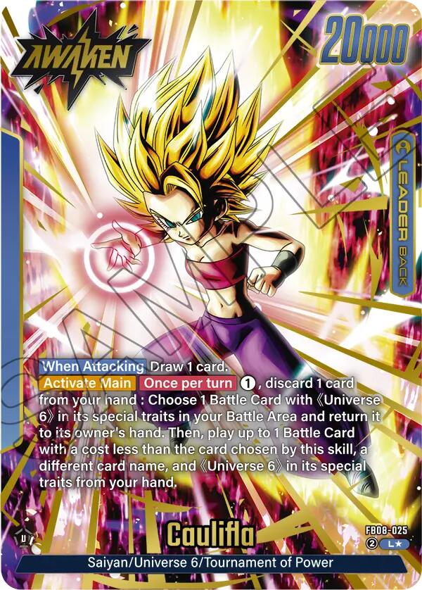 Caulifla (FB08-025) (Alternate Art) [Saiyan's Pride] | Cards and Coasters CA