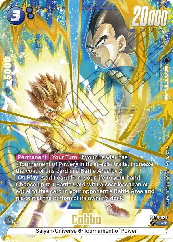 Cabba (FB08-029) (Alternate Art) [Saiyan's Pride] | Cards and Coasters CA
