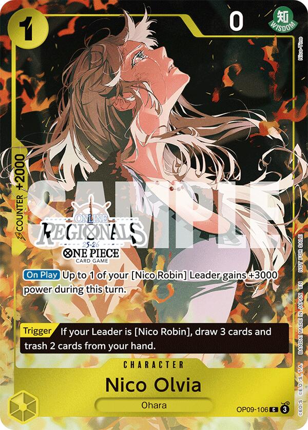 Nico Olvia (Online Regional Participation Pack 2025 Vol.1) [One Piece Promotion Cards] | Cards and Coasters CA