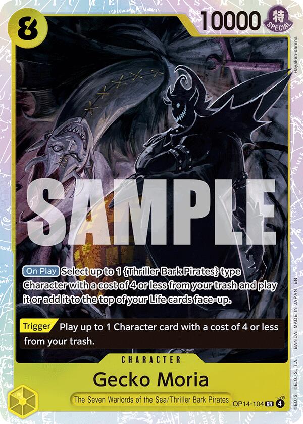 Gecko Moria (OP14-104) [The Azure Sea's Seven] | Cards and Coasters CA