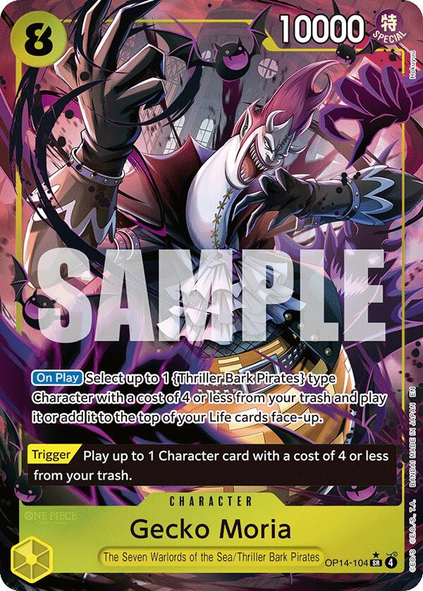 Gecko Moria (OP14-104) (Alternate Art) [The Azure Sea's Seven] | Cards and Coasters CA