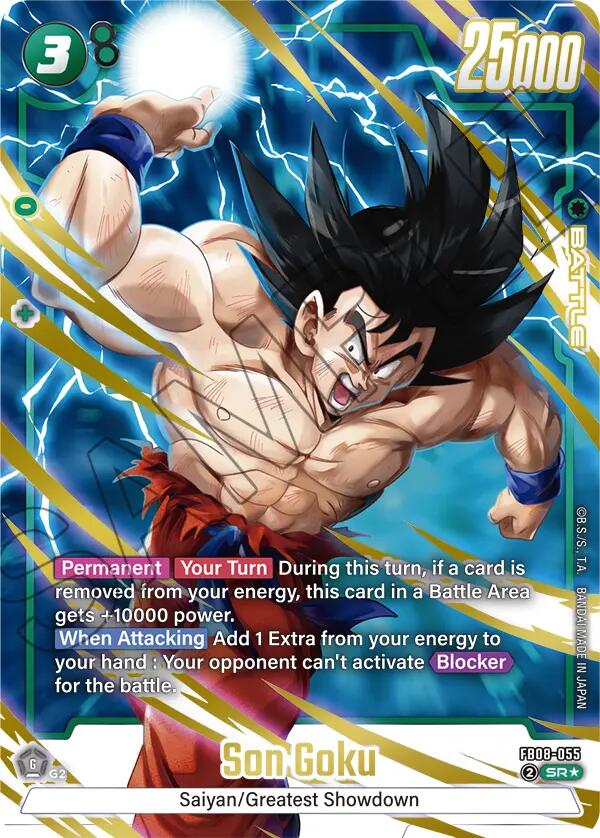 Son Goku (FB08-055) (Alternate Art) [Saiyan's Pride] | Cards and Coasters CA