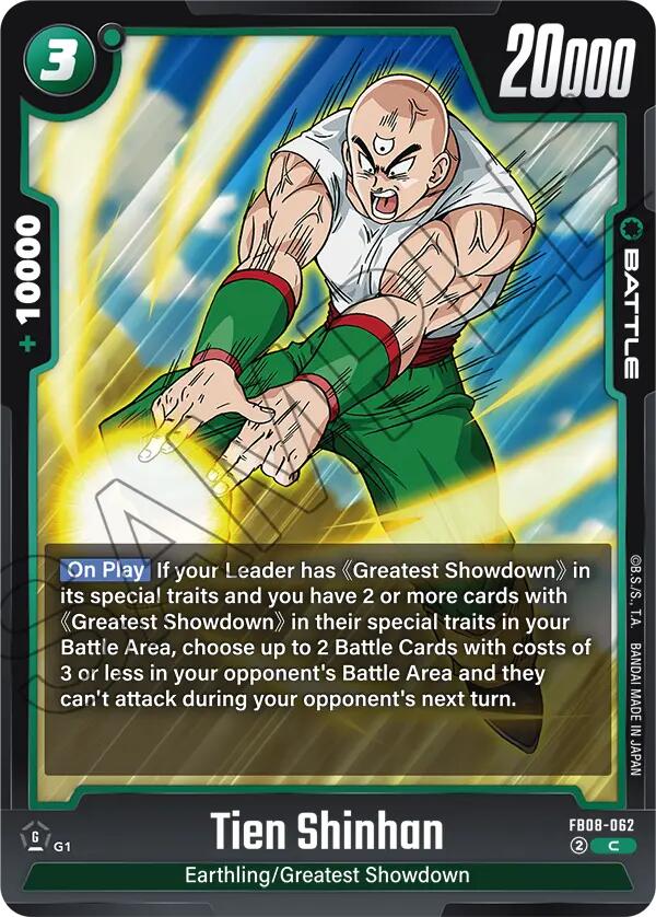 Tien Shinhan [Saiyan's Pride] | Cards and Coasters CA