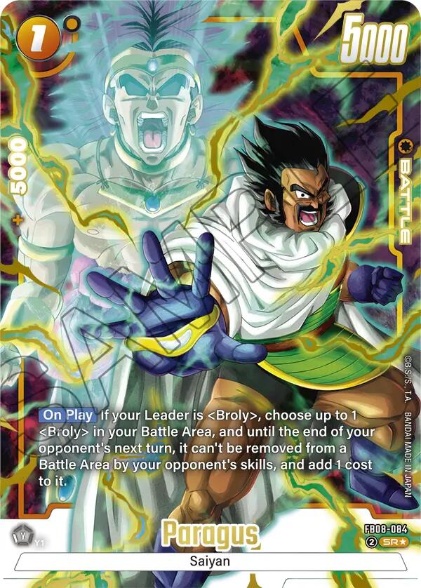 Paragus (FB08-084) (Alternate Art) [Saiyan's Pride] | Cards and Coasters CA