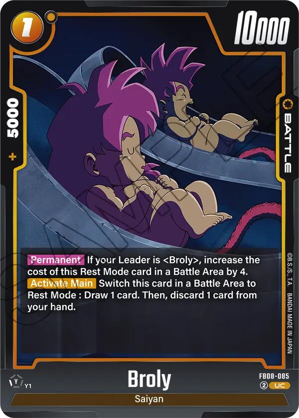 Broly (FB08-085) [Saiyan's Pride] | Cards and Coasters CA