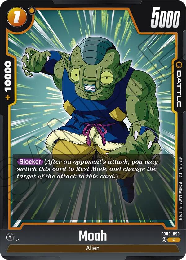 Moah [Saiyan's Pride] | Cards and Coasters CA