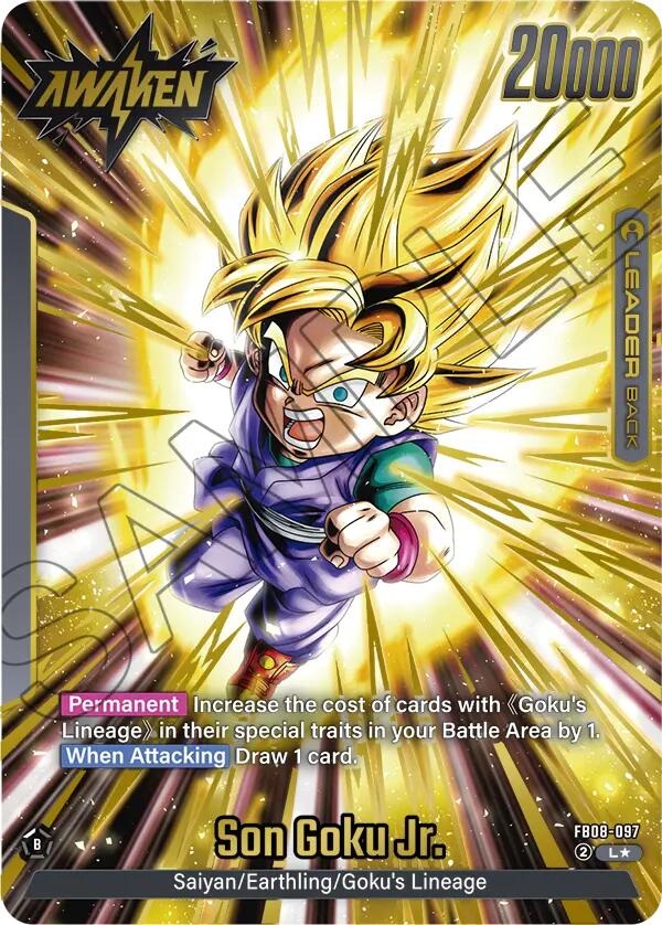 Son Goku Jr. (FB08-097) (Alternate Art) [Saiyan's Pride] | Cards and Coasters CA