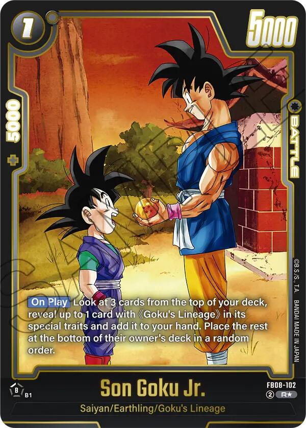 Son Goku Jr. (FB08-102) (Alternate Art) [Saiyan's Pride] | Cards and Coasters CA