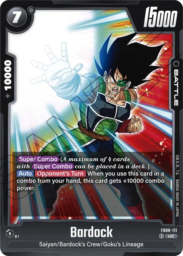 Bardock (FB08-111) [Saiyan's Pride] | Cards and Coasters CA