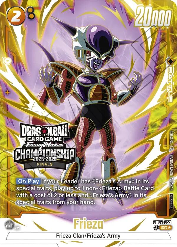 Frieza (SB02-053) (Championship 2025-2026 Finals) [Fusion World Tournament Cards] | Cards and Coasters CA