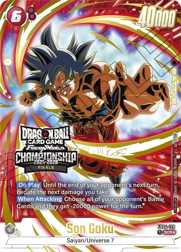 Son Goku (FB04-129) (Championship 2025-2026 Finals) [Fusion World Tournament Cards] | Cards and Coasters CA