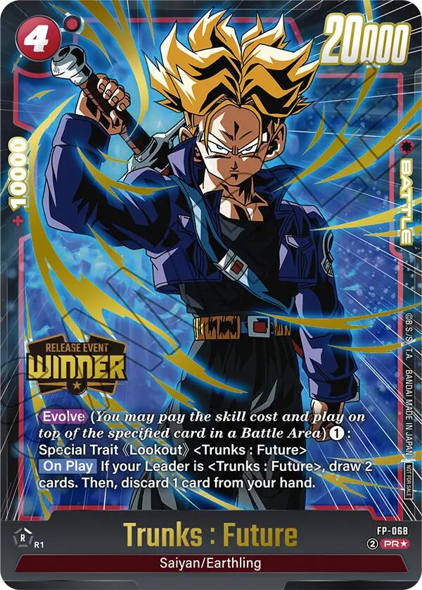Trunks : Future (FP-068) (Release Event Winner) [Fusion World Promotion Cards] | Cards and Coasters CA