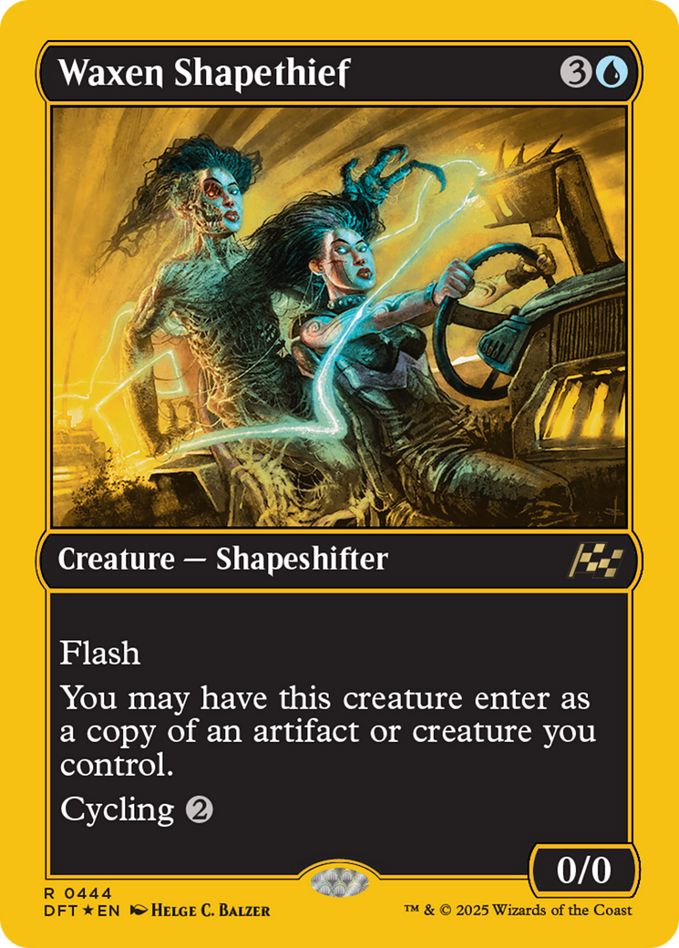 Waxen Shapethief (First-Place Foil) [Aetherdrift] | Cards and Coasters CA