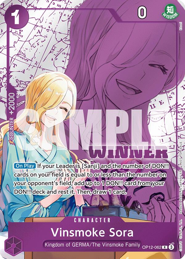 Vinsmoke Sora (Winner Pack 2026 Vol. 1) [One Piece Promotion Cards] | Cards and Coasters CA