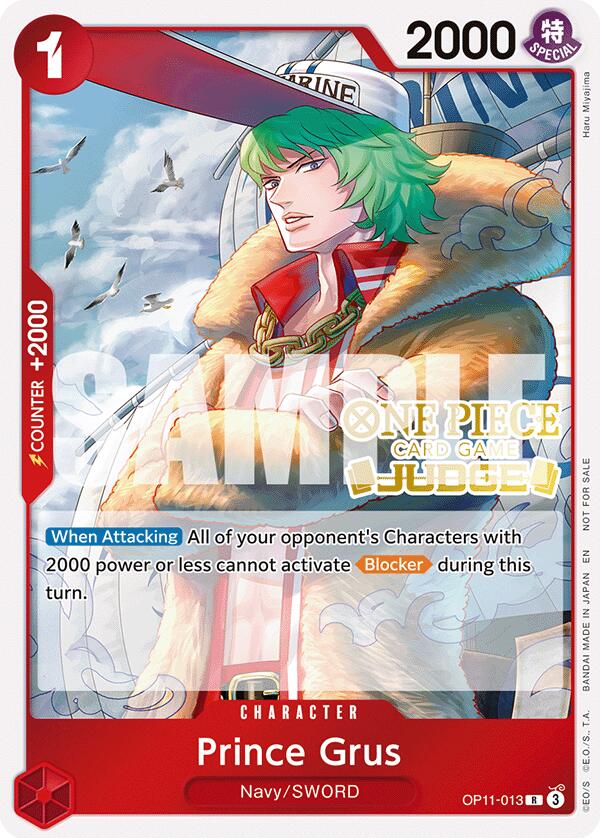 Prince Grus (Judge Pack Vol. 7) [One Piece Promotion Cards] | Cards and Coasters CA