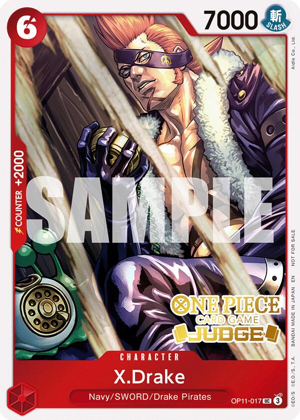 X.Drake (Judge Pack Vol. 7) [One Piece Promotion Cards] | Cards and Coasters CA