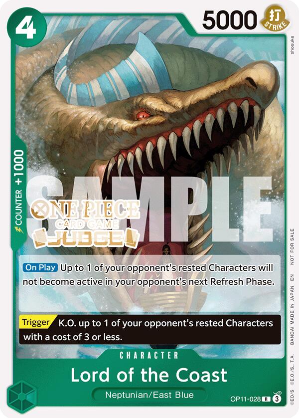 Lord of the Coast (Judge Pack Vol. 7) [One Piece Promotion Cards] | Cards and Coasters CA