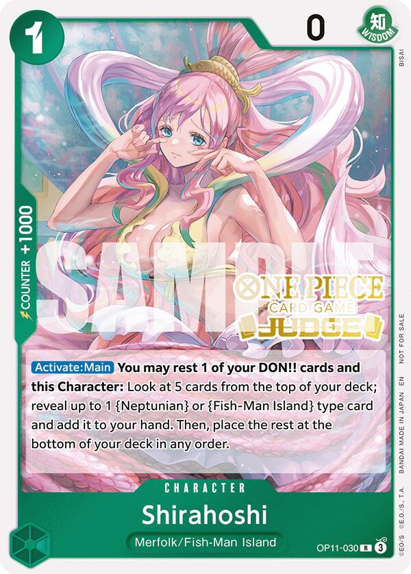 Shirahoshi (Judge Pack Vol. 7) [One Piece Promotion Cards] | Cards and Coasters CA