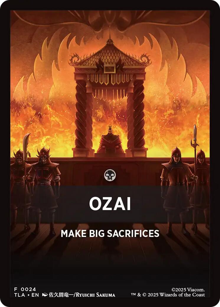 Ozai Theme Card [Avatar: The Last Airbender Tokens] | Cards and Coasters CA
