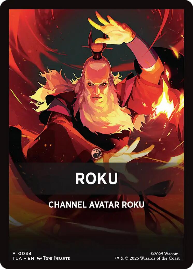 Roku Theme Card [Avatar: The Last Airbender Tokens] | Cards and Coasters CA