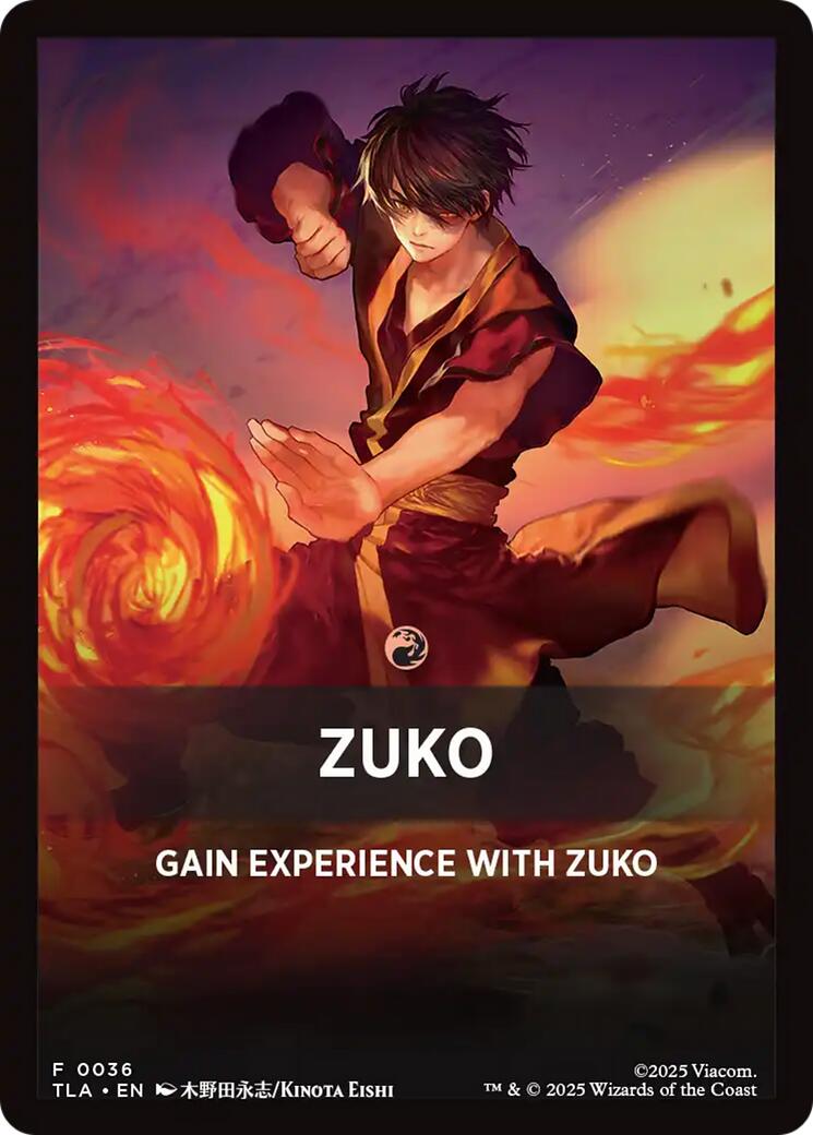 Zuko Theme Card [Avatar: The Last Airbender Tokens] | Cards and Coasters CA