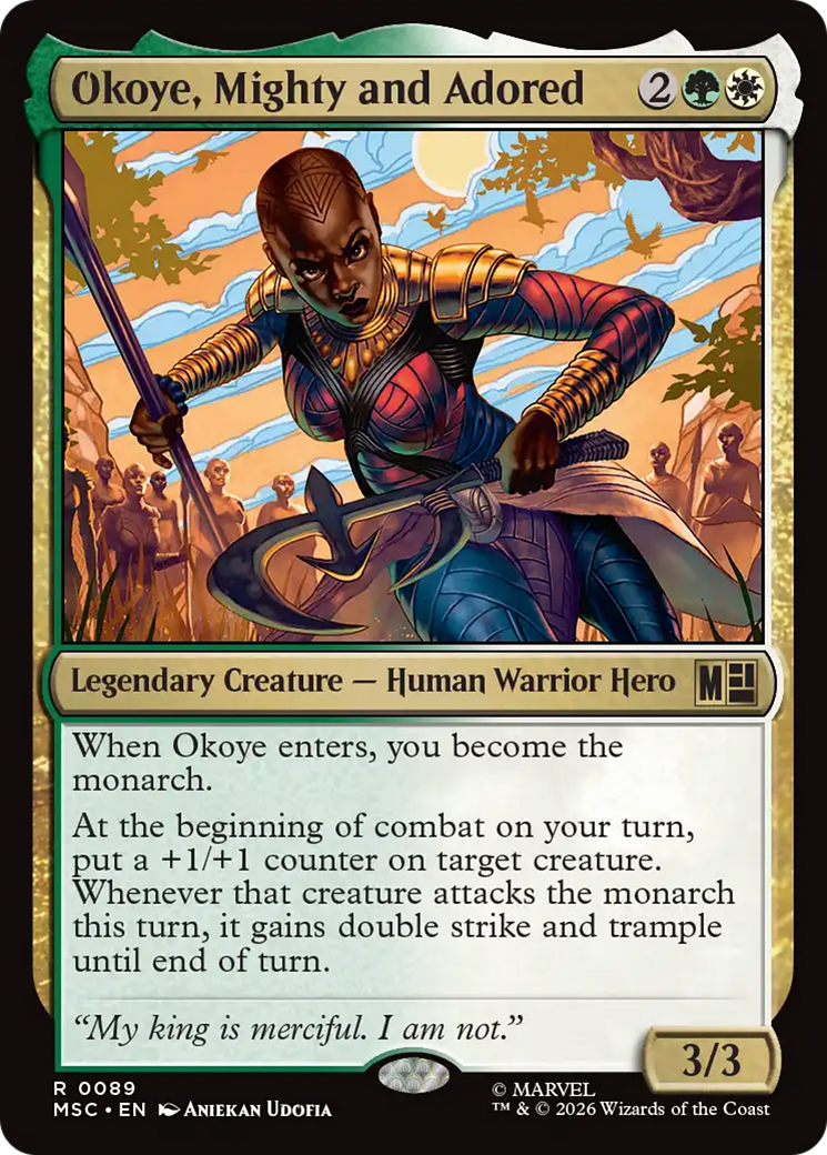 Okoye, Mighty and Adored [Marvel Super Heroes Commander] | Cards and Coasters CA